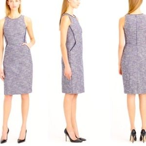 JCrew Tipped Structured Tweed Dress (size 00)